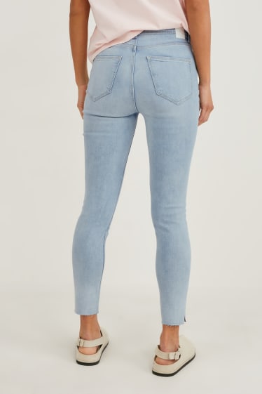 Dámské - Skinny jeans - high waist - džíny - světle modré