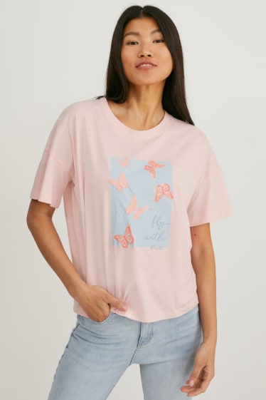 Dames - T-shirt  - roze