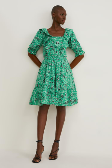 Women - Fit & flare dress - green