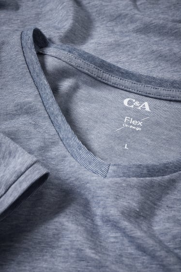 Bărbați - Tricou - Flex - LYCRA® - cu dungi - albastru