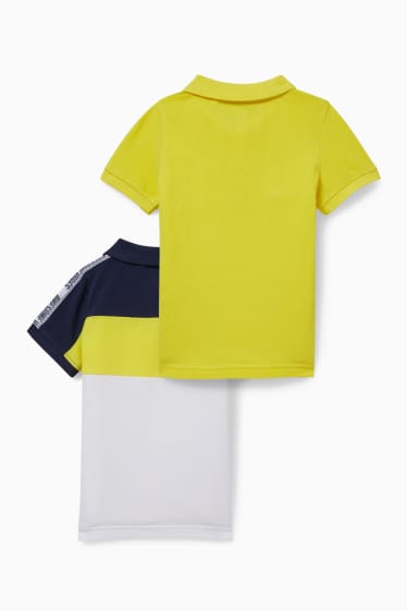 Enfants - Lot de 2 - polos - jaune