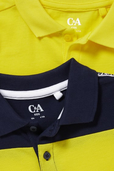 Kinderen - Set van 2 - poloshirt - geel