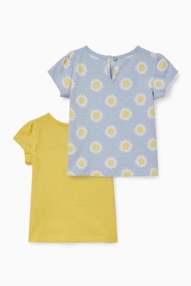 Babies - Multipack of 2 - baby short sleeve T-shirt - light yellow