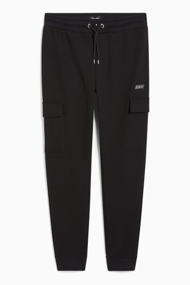 Men - CLOCKHOUSE - cargo trousers - slim fit - black
