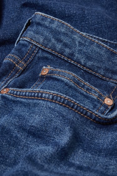 Mężczyźni - Tapered jeans - dżins-ciemnoniebieski