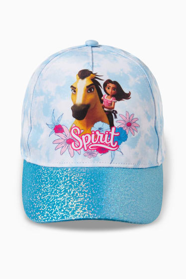 Enfants - Spirit - casquette de baseball - effet brillant - bleu clair