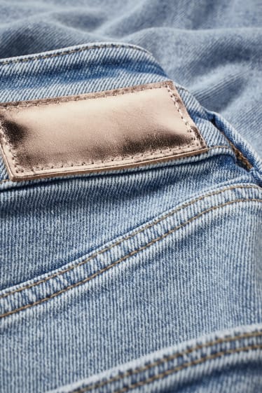 Donna - Jeans a gamba larga - vita alta - jeans azzurro