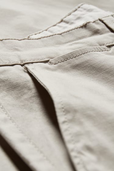 Pánské - Kalhoty chino - slim fit - LYCRA® - béžová