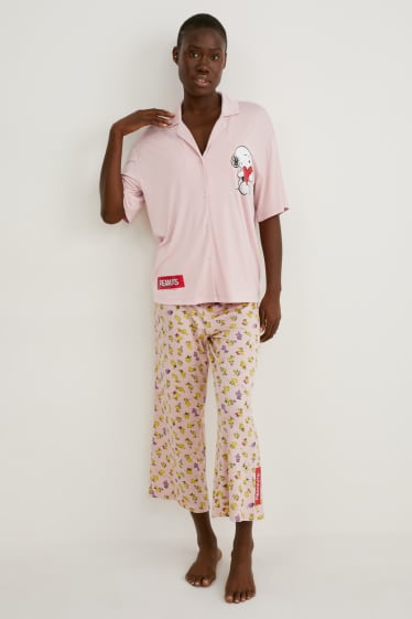 Dames - Pyjama - Peanuts - roze