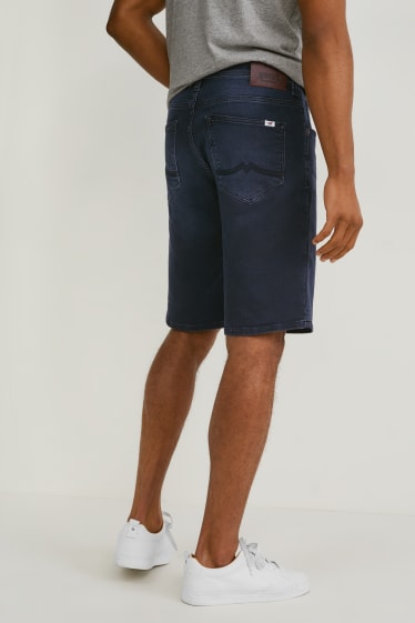 Men - MUSTANG - denim shorts - midwaist - Chicago - denim-dark blue