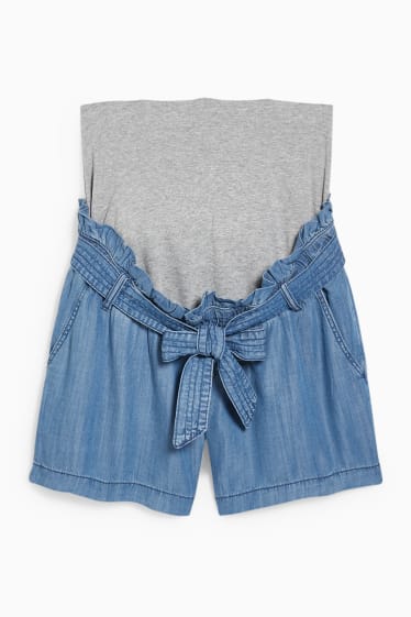 Femmes - Short de grossesse - Tencel™ - jean bleu