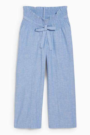 Women - Maternity trousers - relaxed fit - light blue-melange