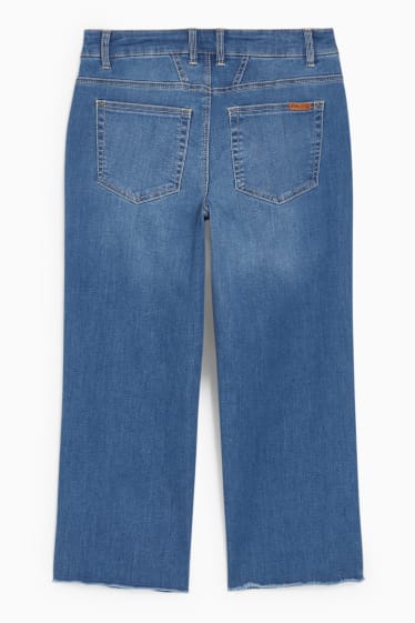 Mujer - Wide leg jeans - mid waist - vaqueros - azul