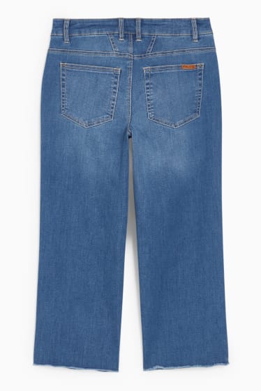 Dámské - Wide leg jeans - mid waist - džíny - modré