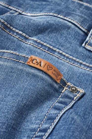Mujer - Wide leg jeans - mid waist - vaqueros - azul