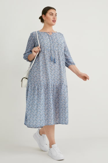 Women - Dress - floral - blue
