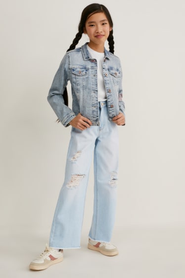 Children - Wide leg jeans - denim-light blue