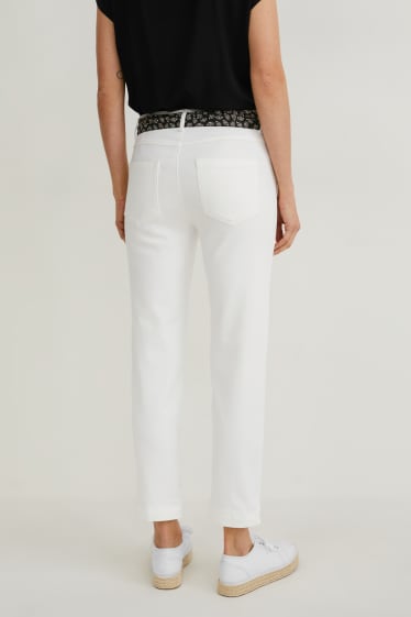 Women - Trousers - slim fit - LYCRA® - white
