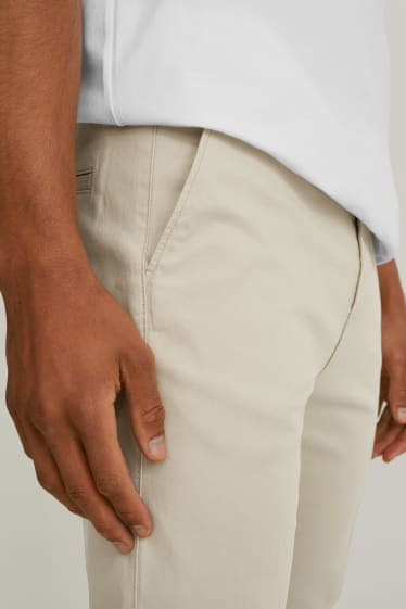Uomo - Pantaloni chino - slim fit - LYCRA® - beige