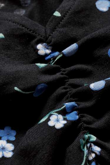 Women - CLOCKHOUSE - A-line dress - floral - black