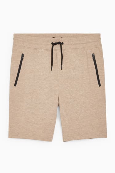 Uomo - CLOCKHOUSE - shorts in felpa - beige melange