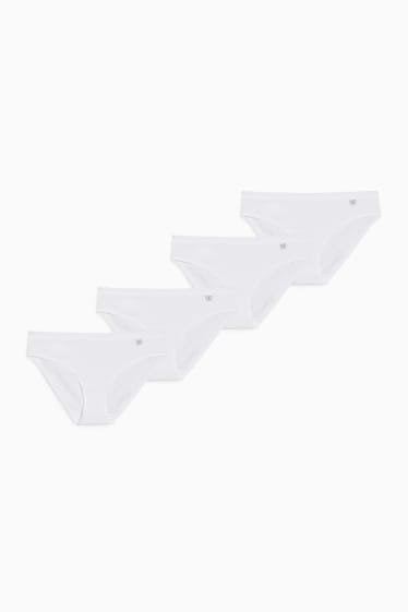 Femmes - Lot de 4 - culottes - LYCRA® - blanc