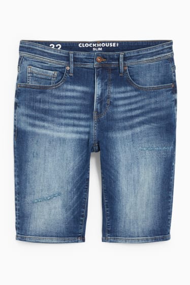 Hommes - CLOCKHOUSE - bermudas en jean - LYCRA® - jean bleu