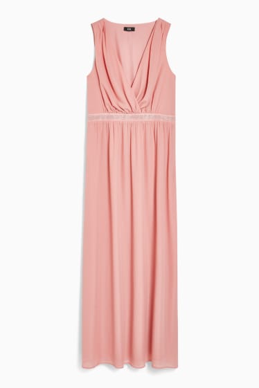 Damen - Fit & Flare Kleid - festlich - rosa