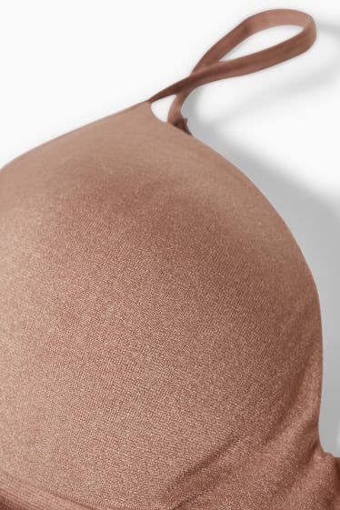 Donna - Reggiseno senza ferretti - imbottito - senza cuciture - nougat