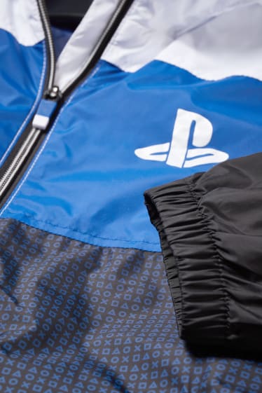 Dětské - PlayStation - bunda s kapucí - modrá