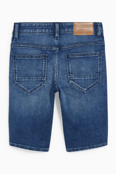 Kinderen - Korte denim broek - jog denim - jeansblauw