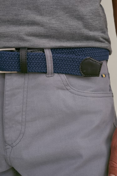 Home - Pantalons amb cinturó - regular fit - LYCRA® - gris