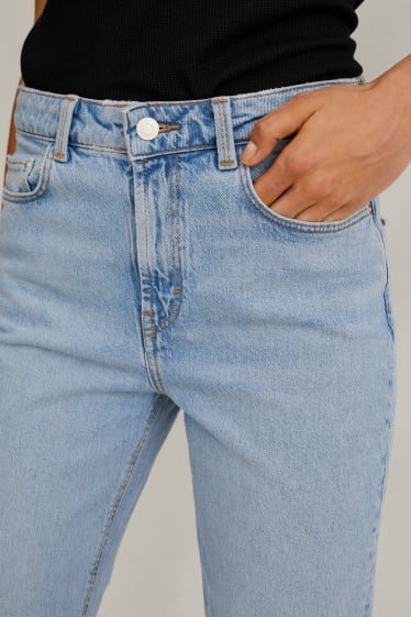 Dámské - Mom jeans - high waist - džíny - světle modré