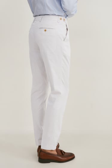 Hombre - Pantalón de vestir - slim fit - LYCRA® - beis