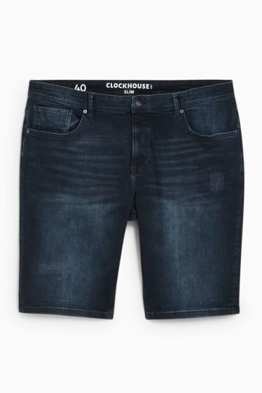 Herren - CLOCKHOUSE - Jeans-Bermudas - dunkeljeansblau