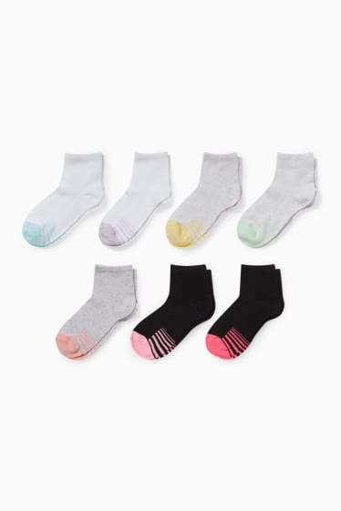 Enfants - Lot de 7 paires - chaussettes - blanc