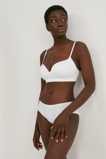 Femmes - Soutien-gorge sans armatures - ampliforme - sans coutures - blanc