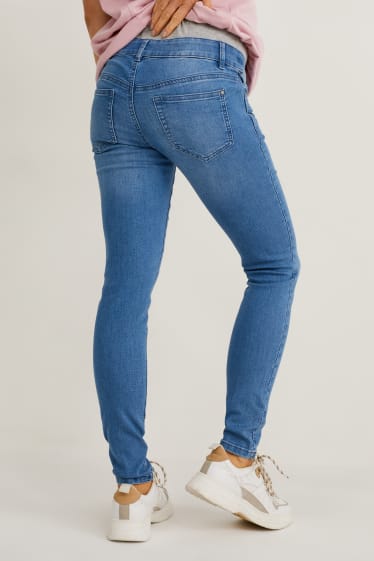 Kobiety - Dżinsy ciążowe - skinny jeans - dżins-niebieski