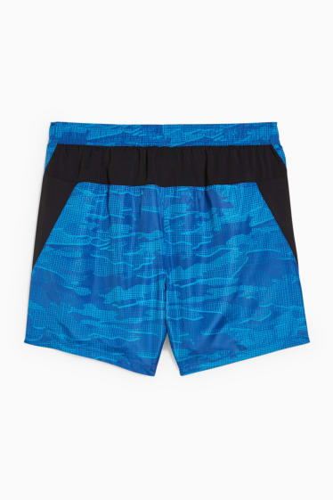 Uomo - Shorts sportivi - fitness - blu scuro