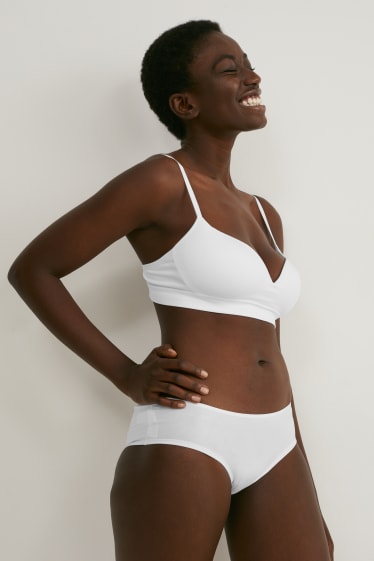 Femmes - Lot de 10 - shortys - blanc