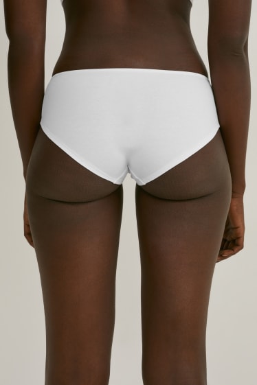 Femmes - Lot de 10 - shortys - blanc