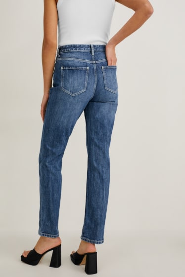 Mujer - Straight jeans - super high waist - LYCRA® - vaqueros - azul