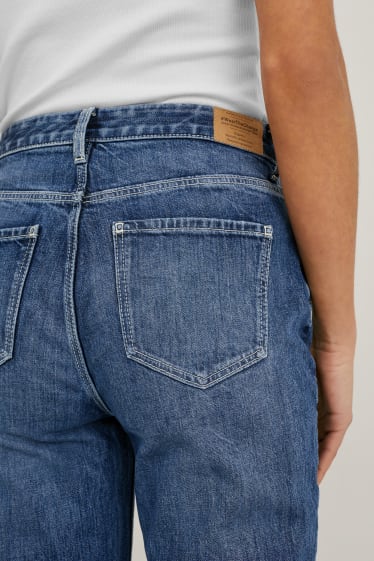 Kobiety - Straight jeans - bardzo wysoki stan - LYCRA® - dżins-niebieski