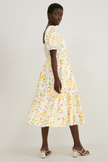 Women - Fit & flare dress - floral - multicoloured