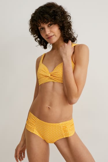 Dames - Bikinibroek - low-rise - oranje / geel