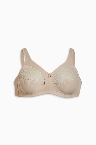 Women - Non-wired bra - beige