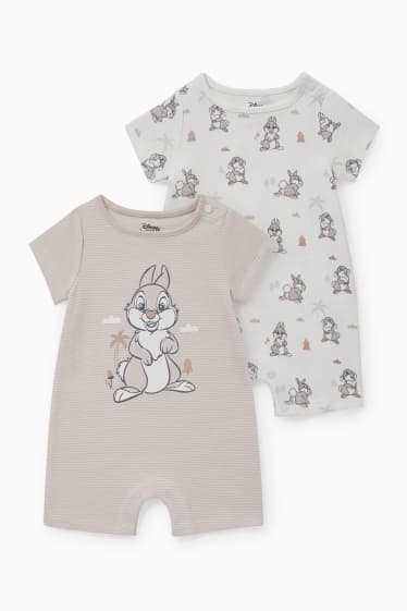 Babys - Multipack 2er - Disney - Baby-Schlafanzug - beige-melange