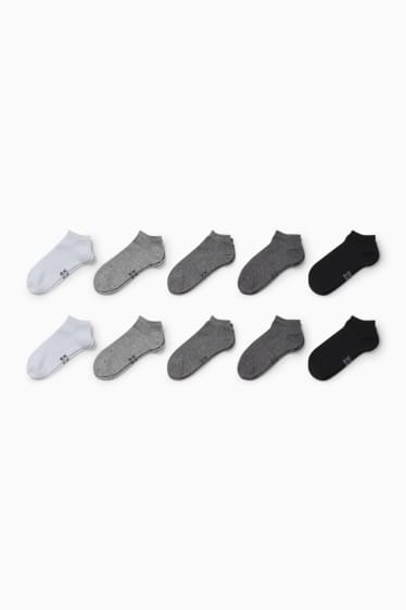 Children - Multipack of 10 - trainer socks - black