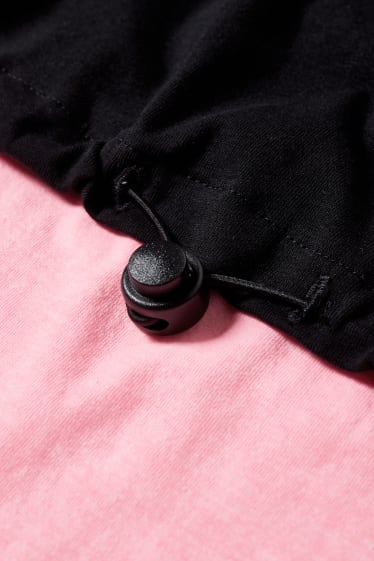 Kinderen - Set - hoodie en top - 2-delig - zwart / roze