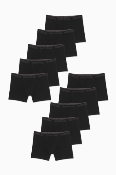 Herren - Multipack 10er - Trunks - LYCRA® - schwarz